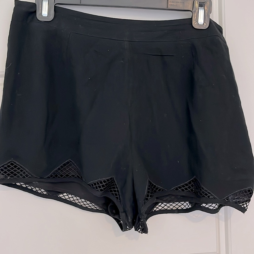 Urban Outfitters Lacy Black Dress Shorts Size M Cute Romantic Croquette Girl